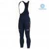 Tenue Cycliste Manches Longues et Collant à Bretelles 2020 Movistar Team Hiver Thermal Fleece N001